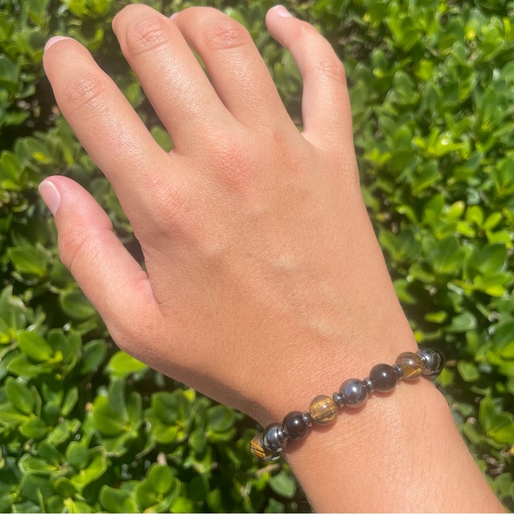 Handmade Trio of Stability, Strength, and Protection Bracelet
